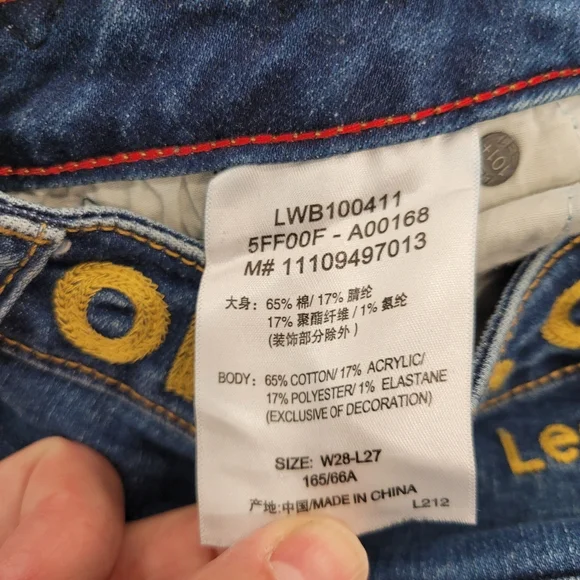 Limited Edition Lee 101+ Jeans W28 L27 Casual Coastal Cowgirl - Picture 9 of 14